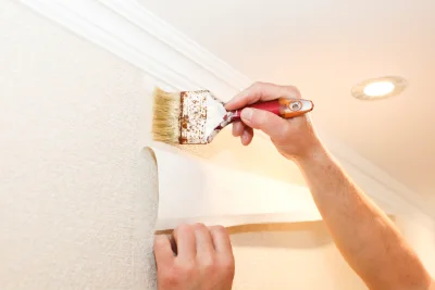 Pose de papier peint à Villorceau — revêtements muraux et toiles de verre